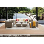 6 Piece Sectional Seating Group with Cushions