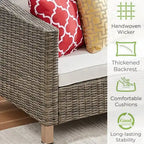 Ensemble de sièges modulables 6 pièces avec coussins