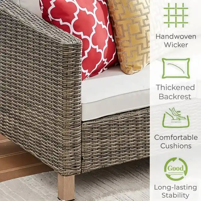 Ensemble de sièges modulables 6 pièces avec coussins