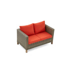 Ensemble de sièges modulables 6 pièces avec coussins