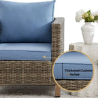 Ensemble de sièges modulables 6 pièces avec coussins