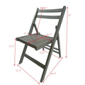 Chaise pliante à lattes en bois pour événements spéciaux, lot de 4