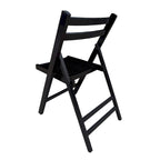 Chaise pliante à lattes en bois pour événements spéciaux, lot de 4