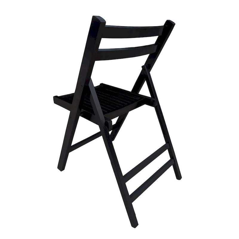 Chaise pliante à lattes en bois pour événements spéciaux, lot de 4