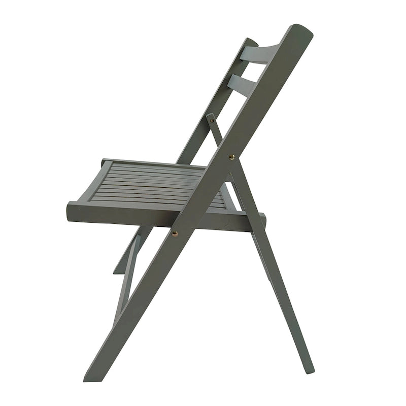 Chaise pliante à lattes en bois pour événements spéciaux, lot de 4