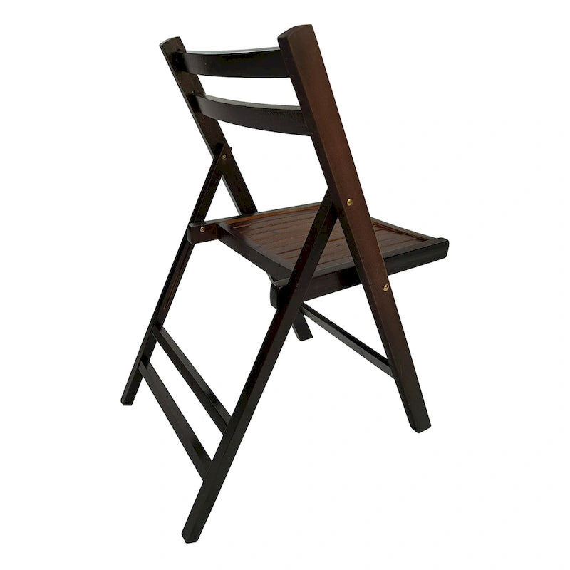 Chaise pliante à lattes en bois pour événements spéciaux, lot de 4