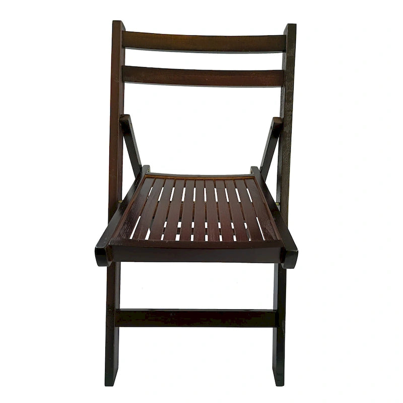 Chaise pliante à lattes en bois pour événements spéciaux, lot de 4
