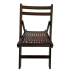 Chaise pliante à lattes en bois pour événements spéciaux, lot de 4