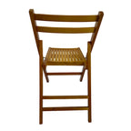 Chaise pliante à lattes en bois pour événements spéciaux, lot de 4