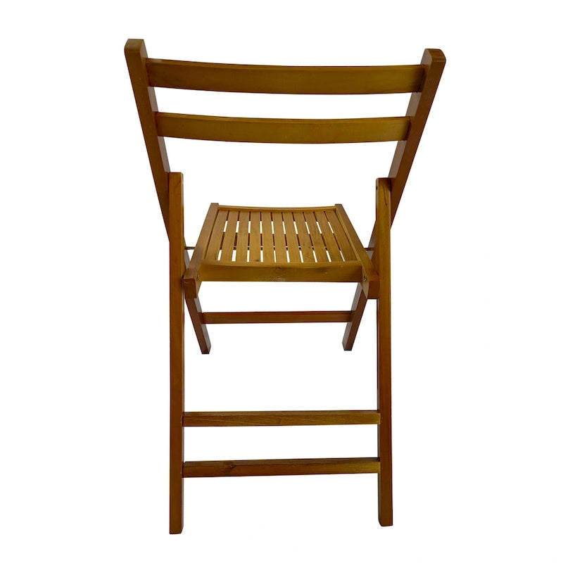Chaise pliante à lattes en bois pour événements spéciaux, lot de 4