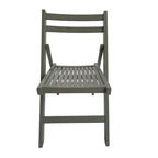 Chaise pliante à lattes en bois pour événements spéciaux, lot de 4