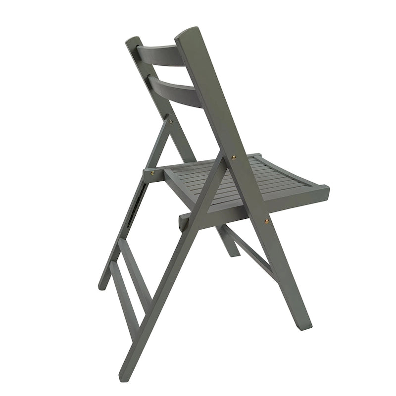 Chaise pliante à lattes en bois pour événements spéciaux, lot de 4