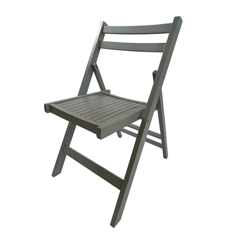 Chaise pliante à lattes en bois pour événements spéciaux, lot de 4