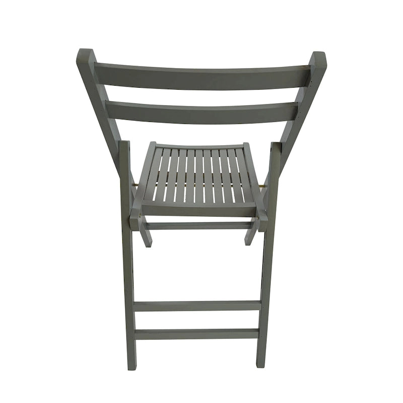 Chaise pliante à lattes en bois pour événements spéciaux, lot de 4