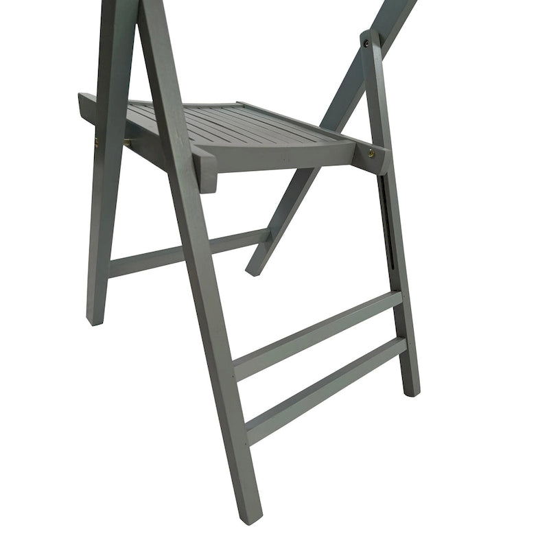 Chaise pliante à lattes en bois pour événements spéciaux, lot de 4
