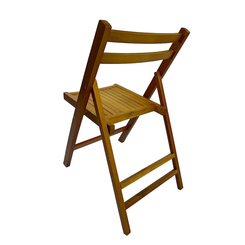 Chaise pliante à lattes en bois pour événements spéciaux, lot de 4