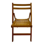 Chaise pliante à lattes en bois pour événements spéciaux, lot de 4