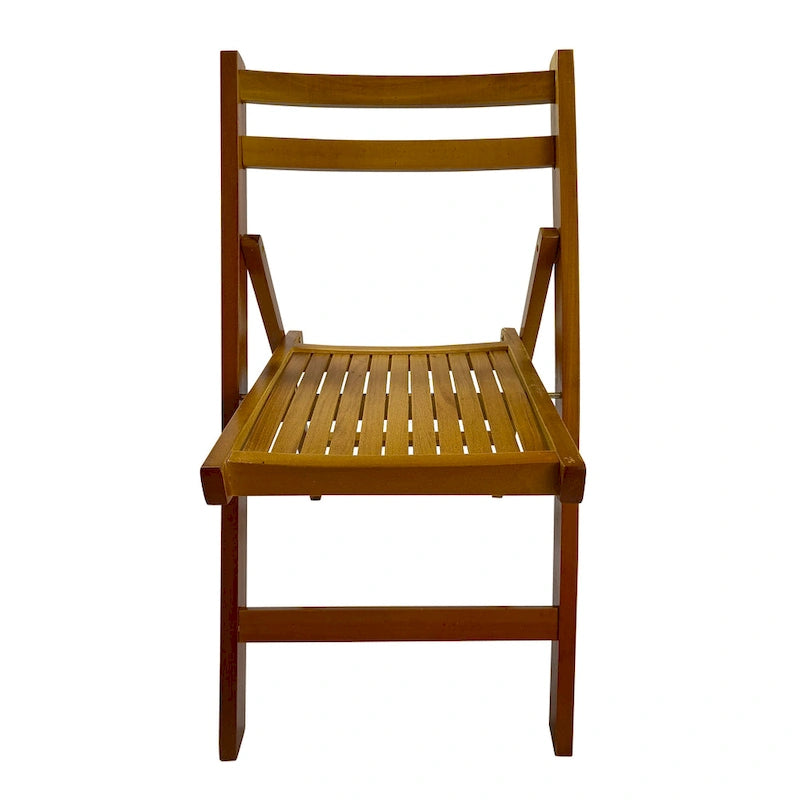 Chaise pliante à lattes en bois pour événements spéciaux, lot de 4