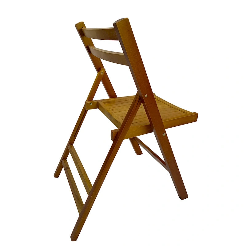 Chaise pliante à lattes en bois pour événements spéciaux, lot de 4