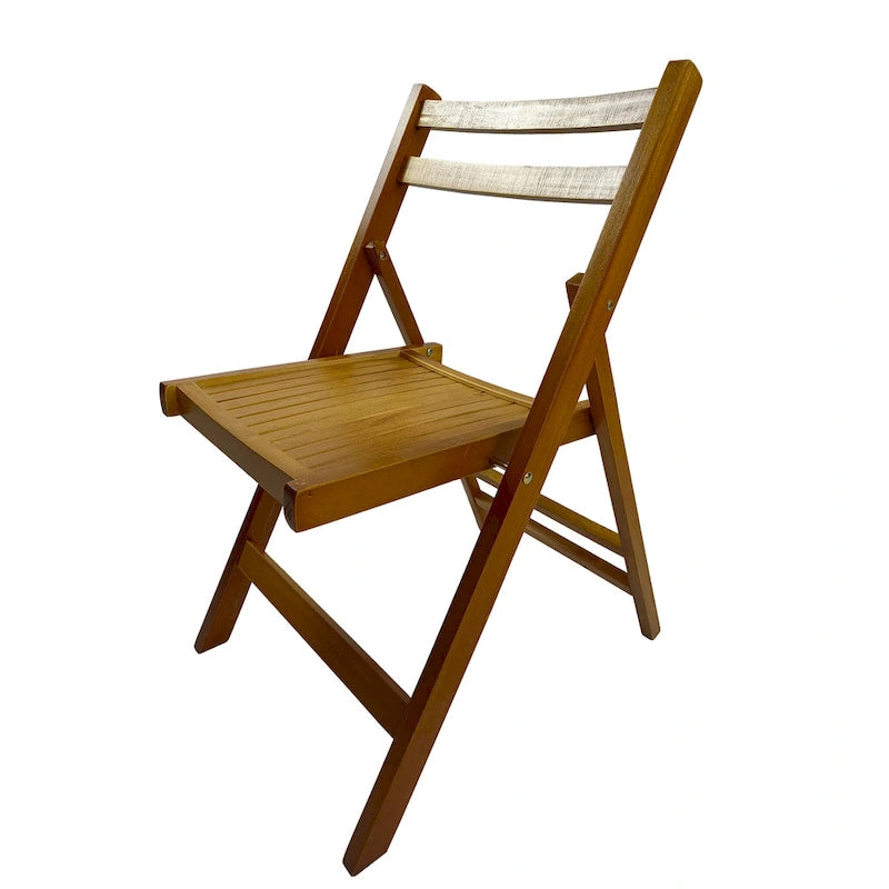 Chaise pliante à lattes en bois pour événements spéciaux, lot de 4