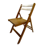 Chaise pliante à lattes en bois pour événements spéciaux, lot de 4