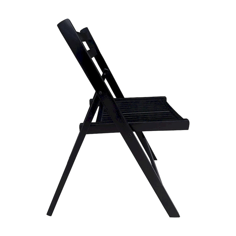 Chaise pliante à lattes en bois pour événements spéciaux, lot de 4