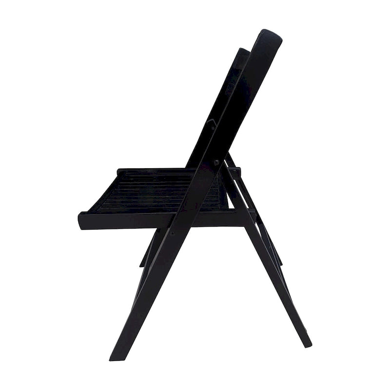 Chaise pliante à lattes en bois pour événements spéciaux, lot de 4