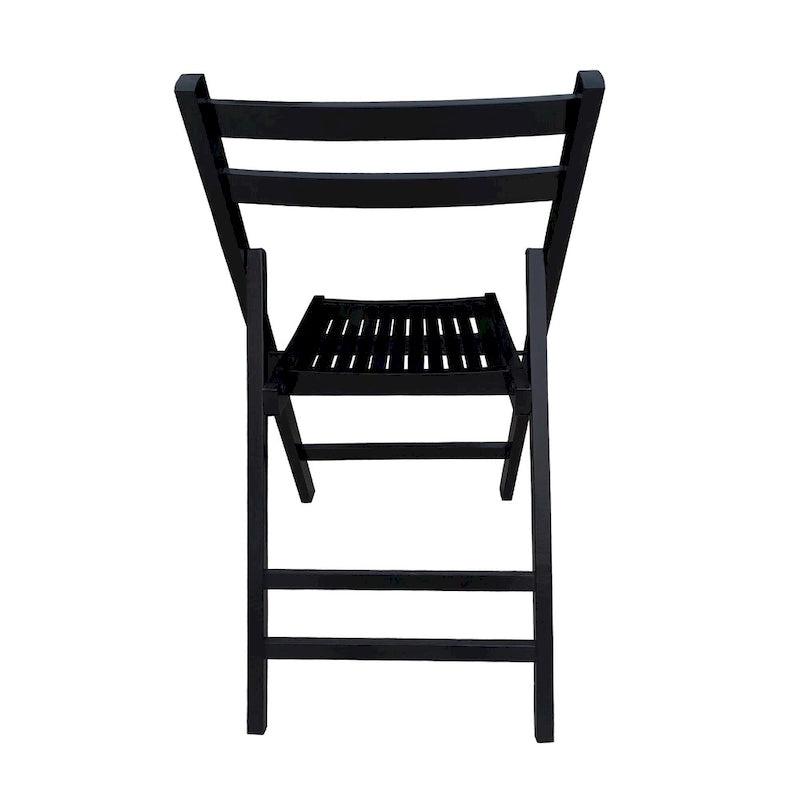 Chaise pliante à lattes en bois pour événements spéciaux, lot de 4