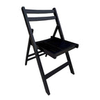 Chaise pliante à lattes en bois pour événements spéciaux, lot de 4