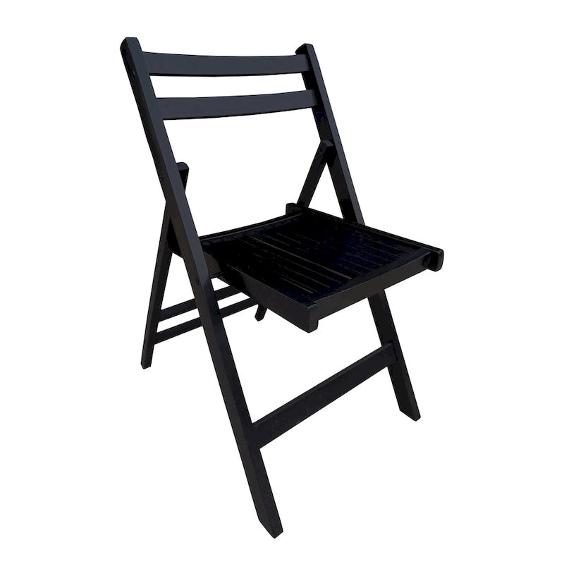 Chaise pliante à lattes en bois pour événements spéciaux, lot de 4