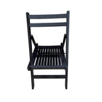 Chaise pliante à lattes en bois pour événements spéciaux, lot de 4