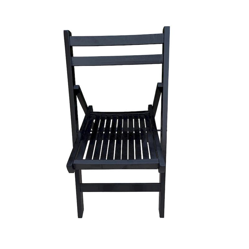 Chaise pliante à lattes en bois pour événements spéciaux, lot de 4