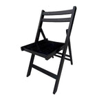 Chaise pliante à lattes en bois pour événements spéciaux, lot de 4