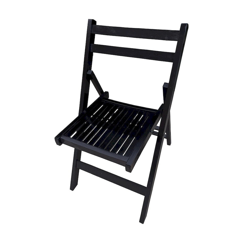 Chaise pliante à lattes en bois pour événements spéciaux, lot de 4