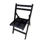 Chaise pliante à lattes en bois pour événements spéciaux, lot de 4