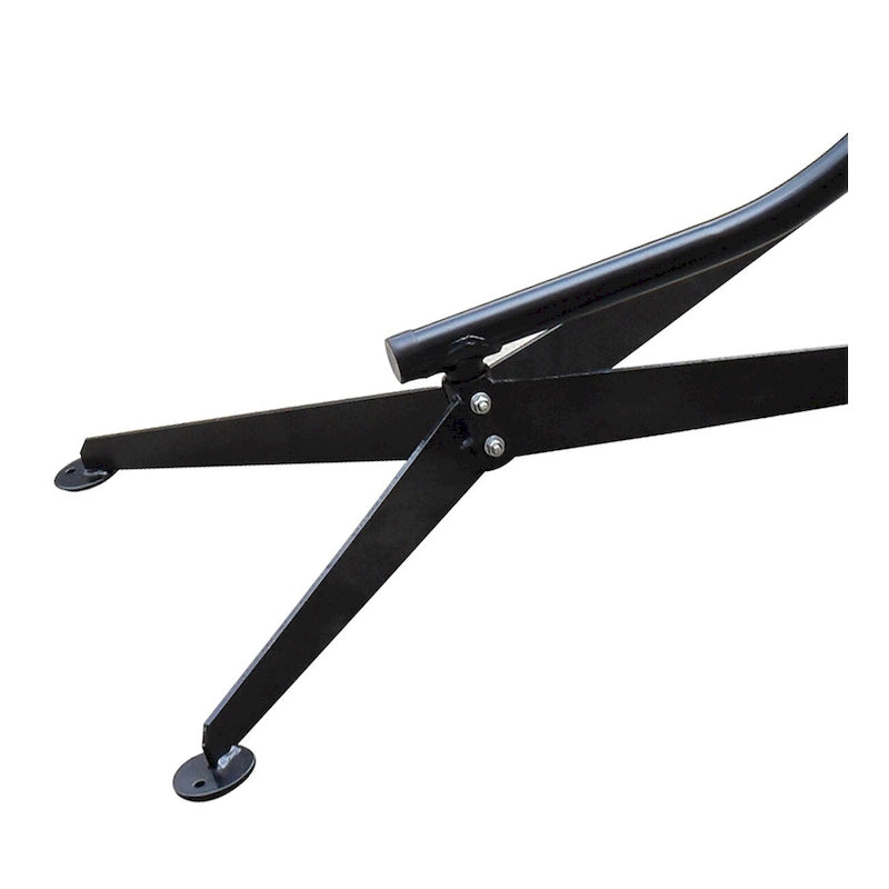 Cadre de chaise suspendue pivotante Sorbus pour hamac, hauteur réglable, 1 personne, capacité de 159 kg (noir)