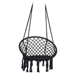 Hamac suspendu en corde de coton, capacité maximale de 150 kg, pour intérieur et extérieur.