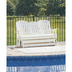 Fauteuil berçant d'extérieur Wave, collection Signature Design by Ashley Hyland - 170 cm (L) x 80 cm (P) x 106 cm (H)