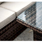 Ensemble de canapés d'extérieur 7 pièces Moda, mobilier de patio sectionnel en osier