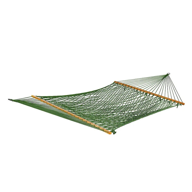 Hamac Bliss Hammocks BH-410BK de 60 pouces de large en corde de coton avec barre d'écartement, crochets en S et chaînes