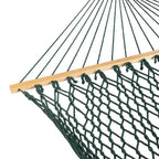 Hamac Bliss Hammocks BH-410BK de 60 pouces de large en corde de coton avec barre d'écartement, crochets en S et chaînes