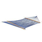 Hamac Bliss Hammocks BH-410BK de 60 pouces de large en corde de coton avec barre d'écartement, crochets en S et chaînes
