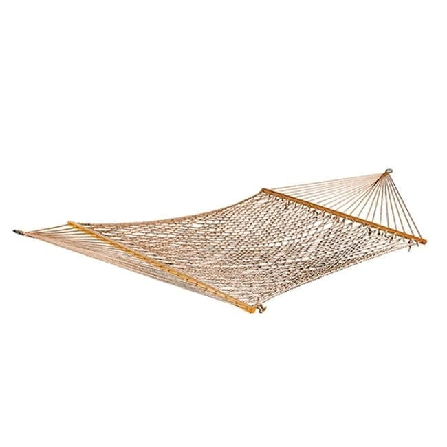 Hamac Bliss Hammocks BH-410BK de 60 pouces de large en corde de coton avec barre d'écartement, crochets en S et chaînes