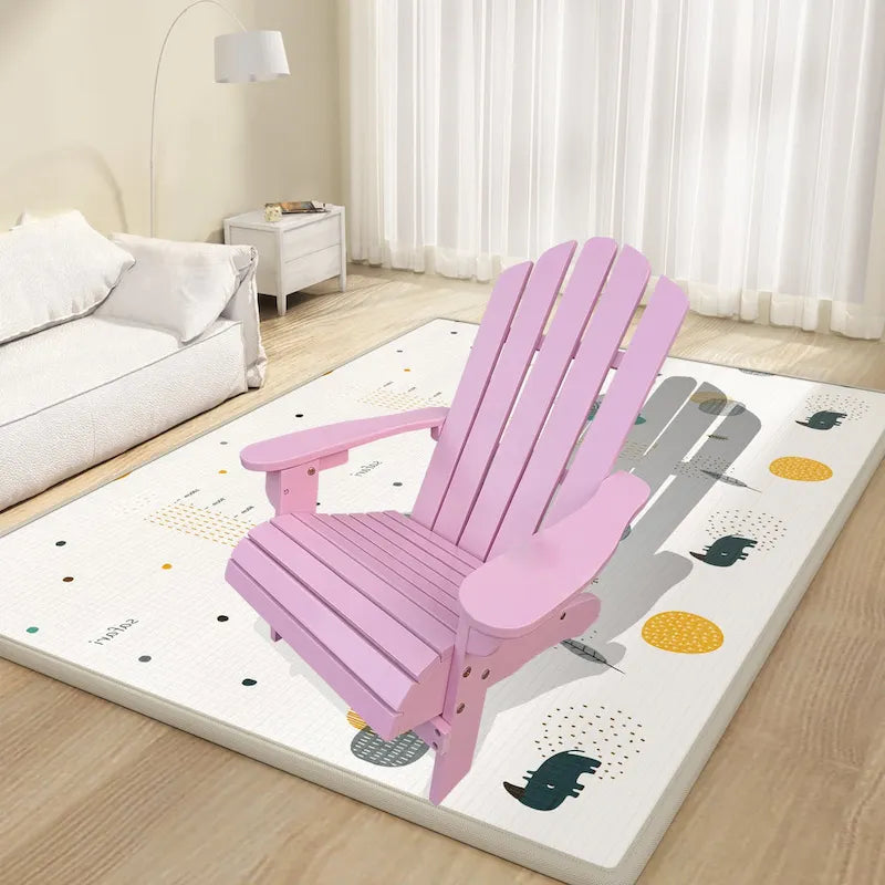 Chaise Adirondack d'extérieur en bois pour enfants