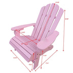 Chaise Adirondack d'extérieur en bois pour enfants