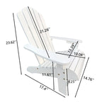 Chaise Adirondack d'extérieur en bois pour enfants