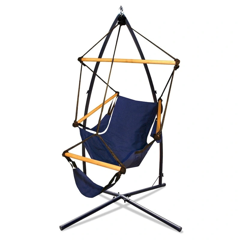 Ensemble fauteuil hamac Hammaka et support en acier Summit