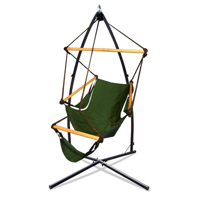 Ensemble fauteuil hamac Hammaka et support en acier Summit