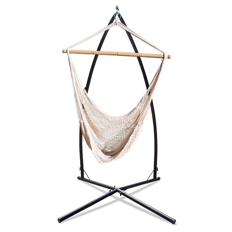 Ensemble fauteuil hamac Hammaka et support en acier Summit