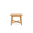 Winston All-Natural Teak Outdoor 24  Square Side Table